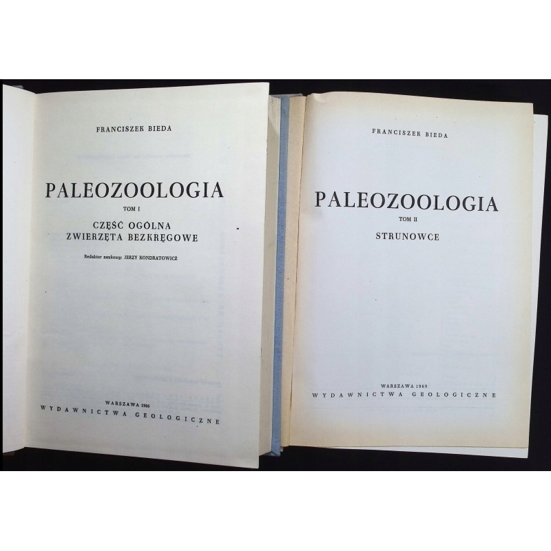 Paleozoologia Tom 1-2 Franciszek Bieda