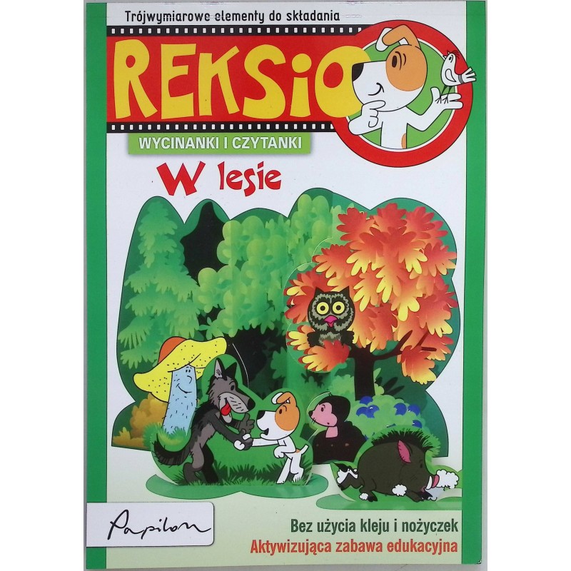 Wycinanki i czytanki - Reksio w lesie