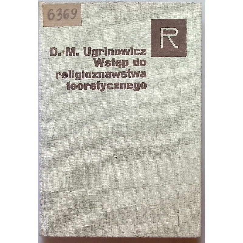 Wstęp do religioznawstwa teoretycznego D M Ugrinowicz