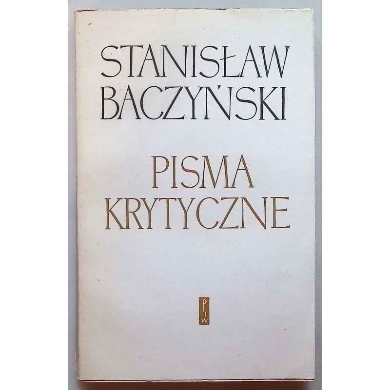 Pisma krytyczne Baczyński