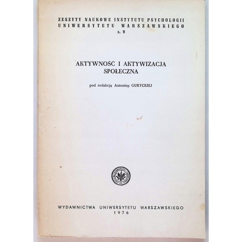Aktywność i aktywizacja społeczna