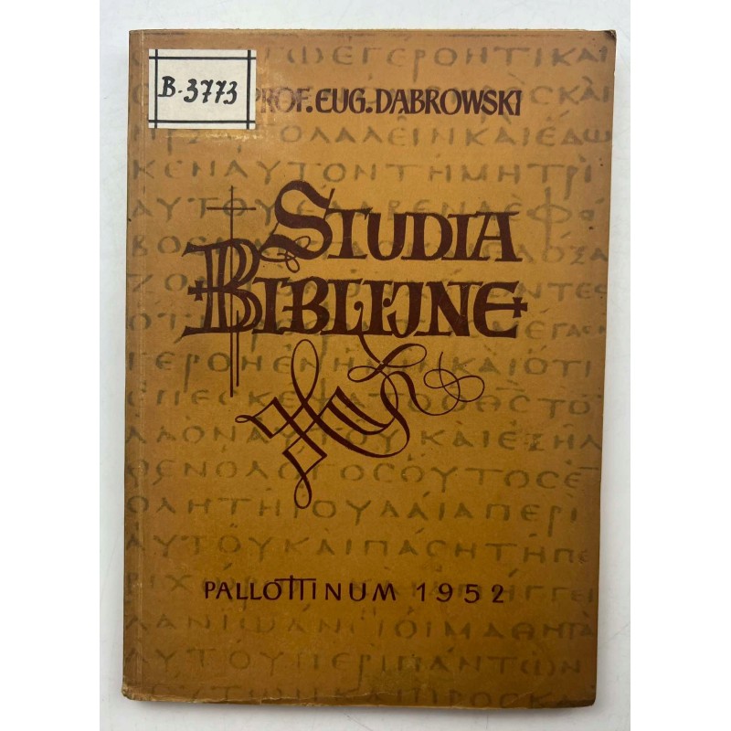 Studia Biblijne - ks.prof.Eug.Dąbrowski