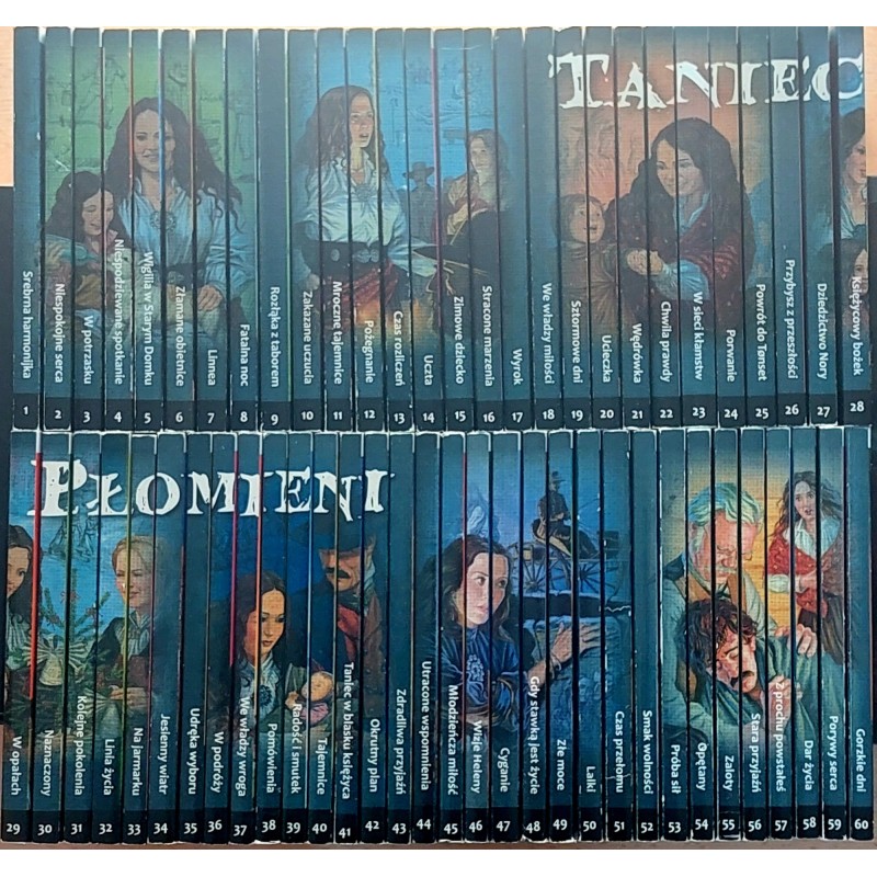 Taniec Płomieni zestaw 60 książek Jane Mysen