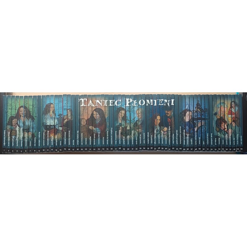 Taniec Płomieni zestaw 60 książek Jane Mysen