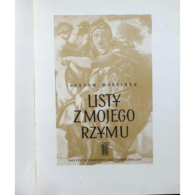 Listy z mojego Rzymu Gustaw Morcinek