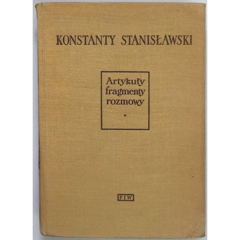 Artykuły fragmenty rozmowy - Stanisławski