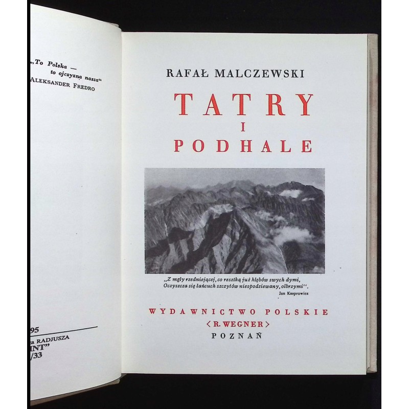 Tatry i Podhale Rafał Malczewski