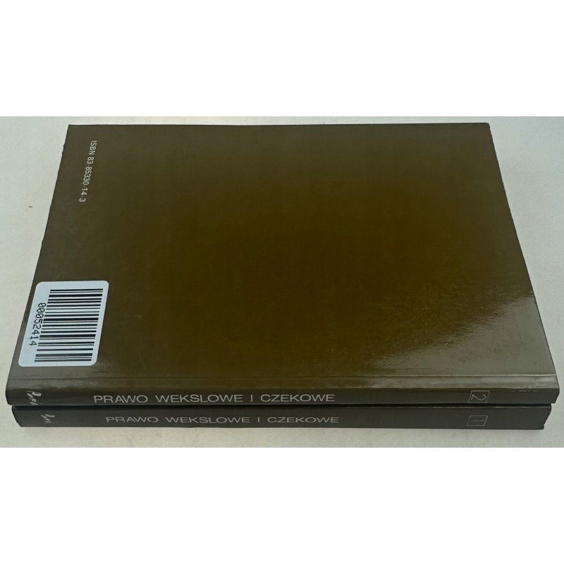 Prawo wekslowe i czekowe tom 1 i 2 Artur Glasner