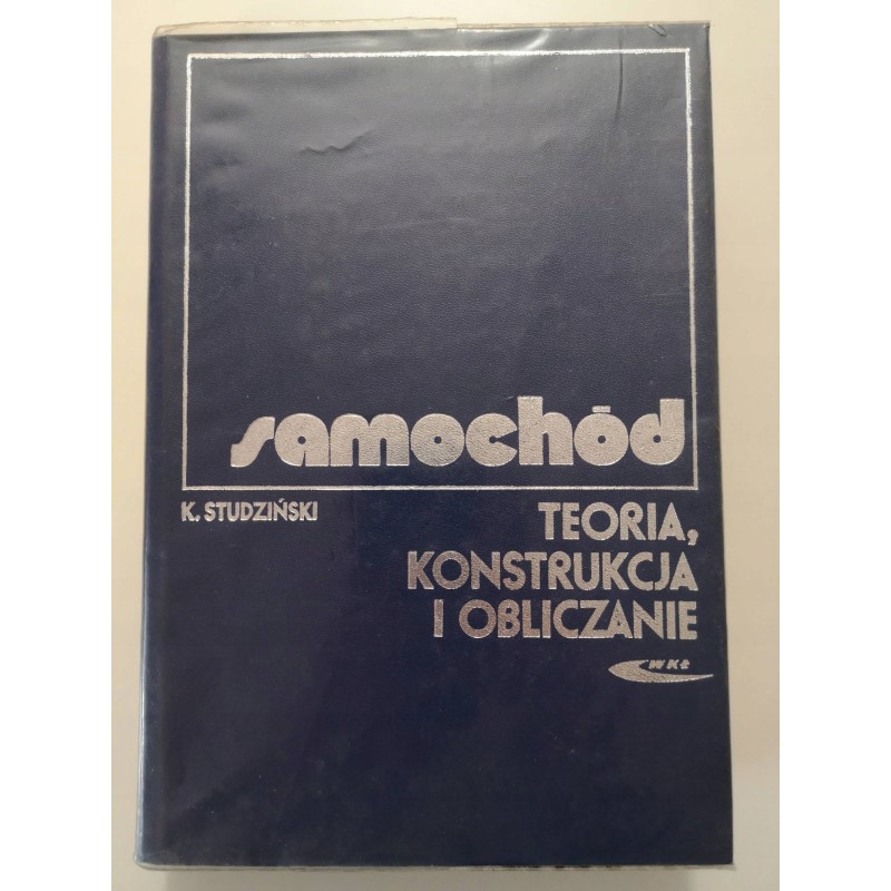 Samochód teoria konstrukcja obliczanie Studziński