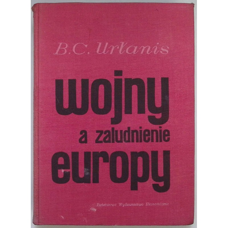 Wojny a zaludnienie europy Urłanis