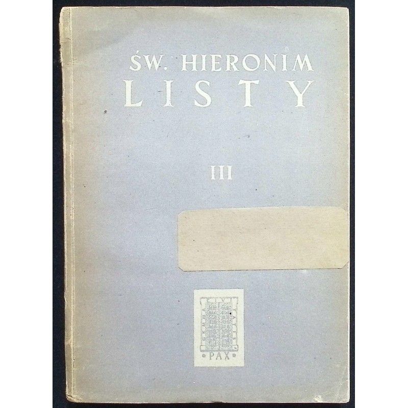 Św. Hieronim. Listy III