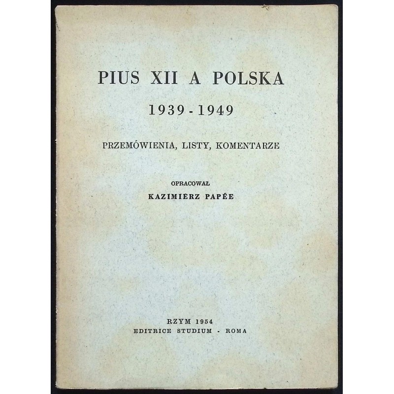 Pius XII a Polska Papee