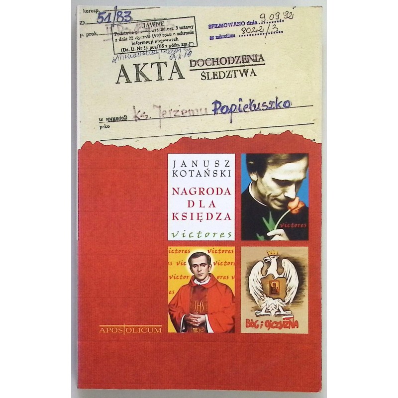 Nagroda dla księdza Janusz Kotański