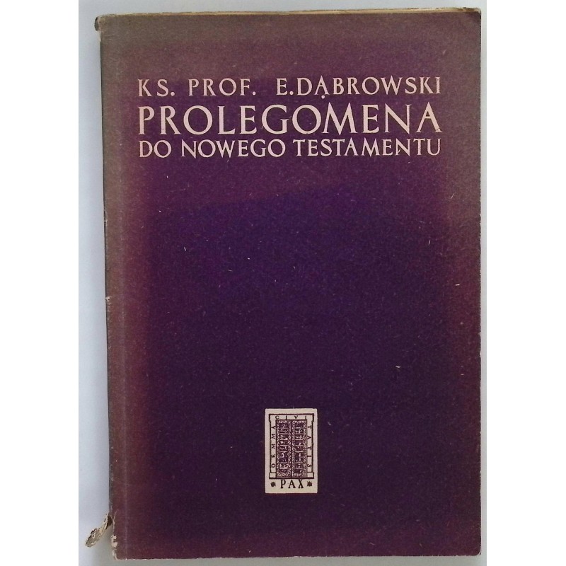 Prolegomena do nowego testamentu Dąbrowski