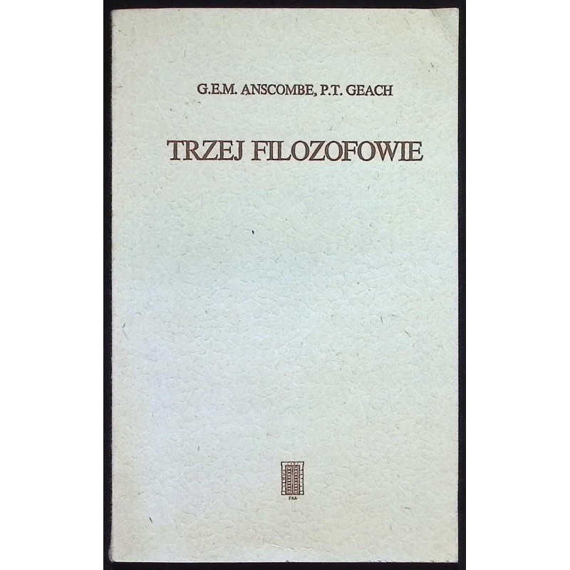 Trzej filozofowie Gertrude Elizabeth Margaret