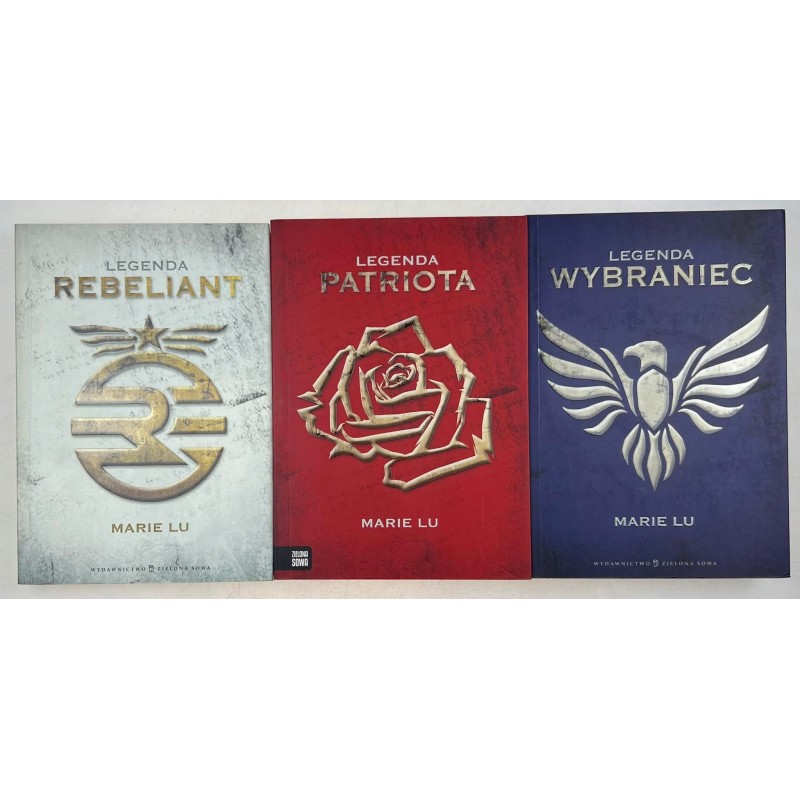 Marie Lu Legenda Rebeliant + Patriota + Wybraniec