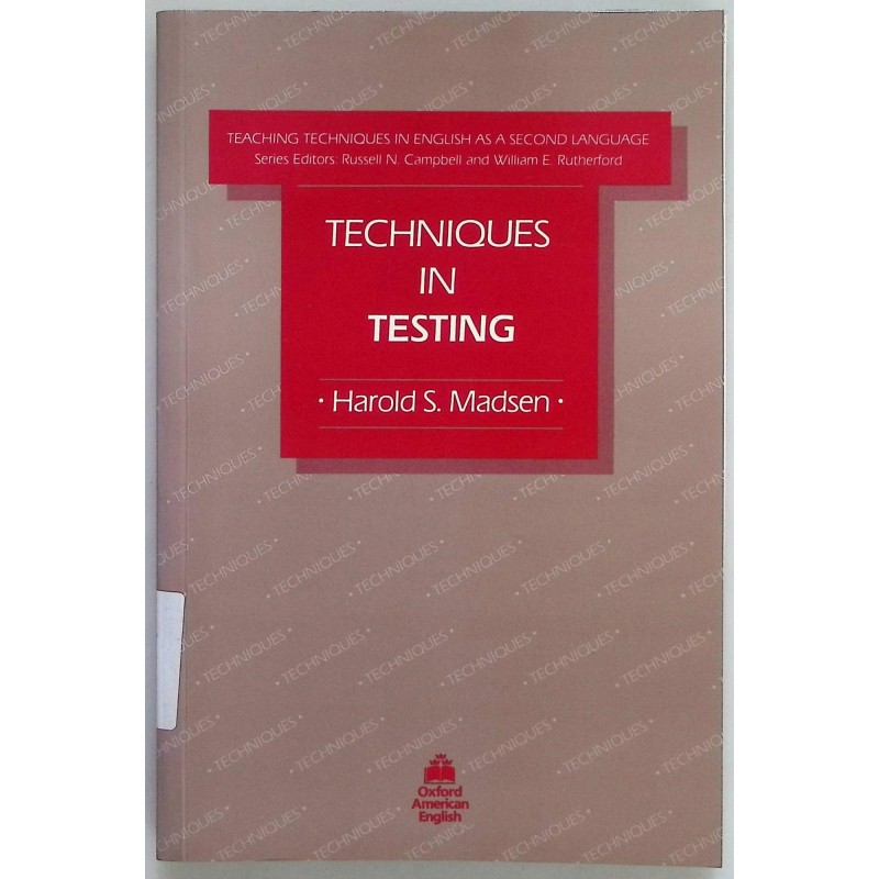 Techniques in Testing Harold S. Madsen