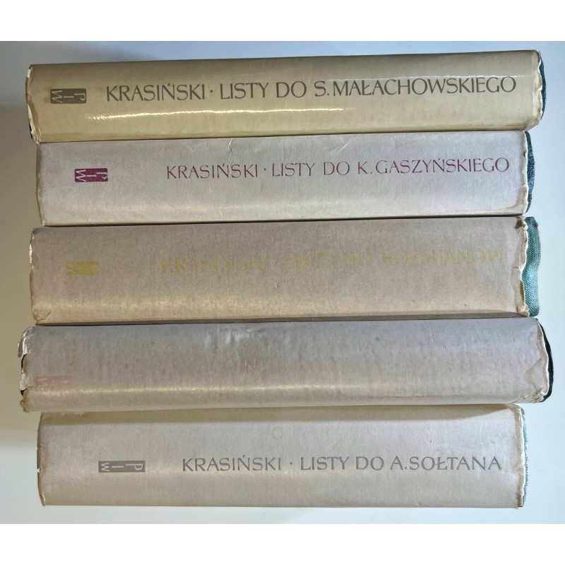 Biblioteka poezji i prozy Listy Krasiński Zestaw 5 książek