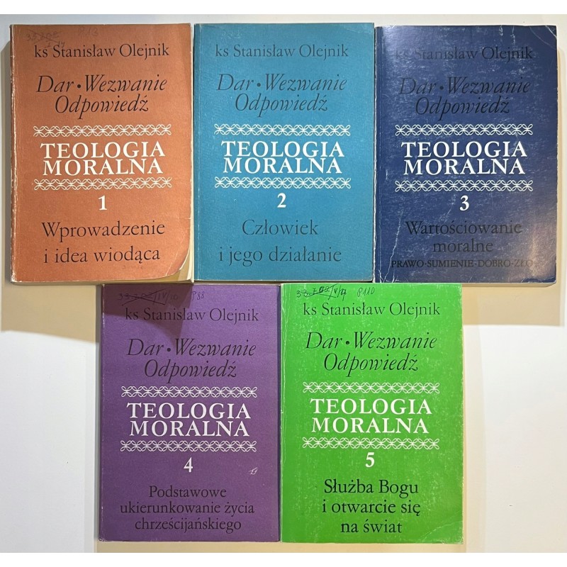 Teologia moralna tom 1-5 Stanisław Olejnik