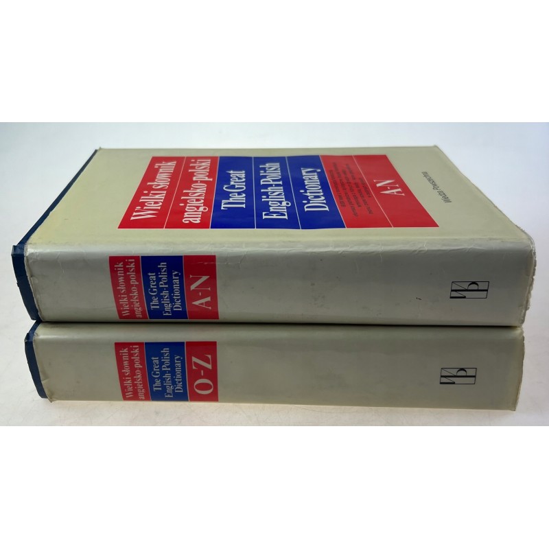 Zestaw 2 książek Wielki słownik polsko-angielski Wiedza Powszechna