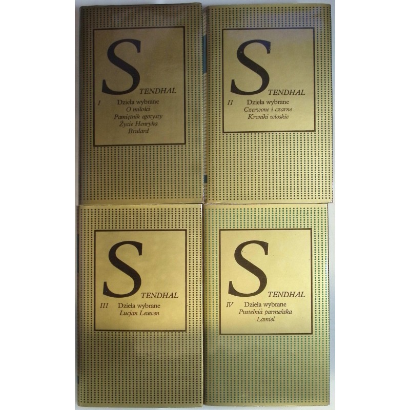Stendhal Dzieła wybrane Tom I do IV
