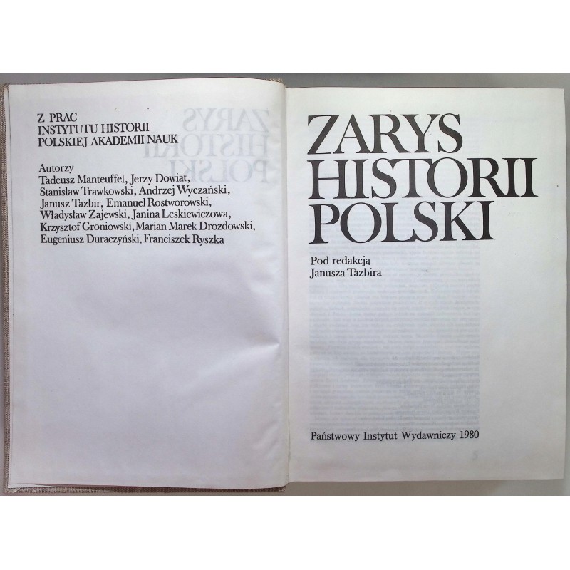 Zarys historii Polski J. Tazbir