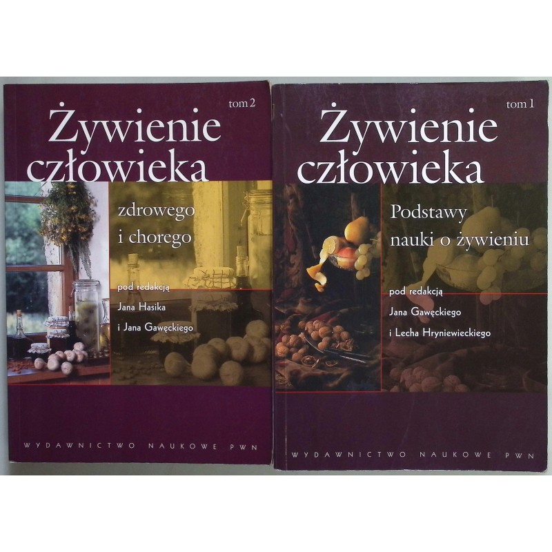 Żywienie człowieka Tom 1-2 Jan Gawęckiego