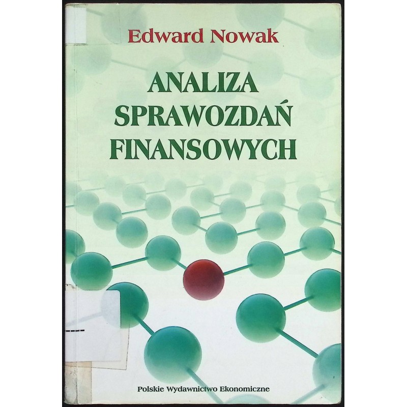 Analiza sprawozdań finansowych Edward Nowak