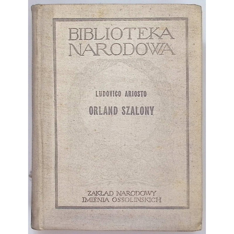 Orland Szalony Ludovico Ariosto