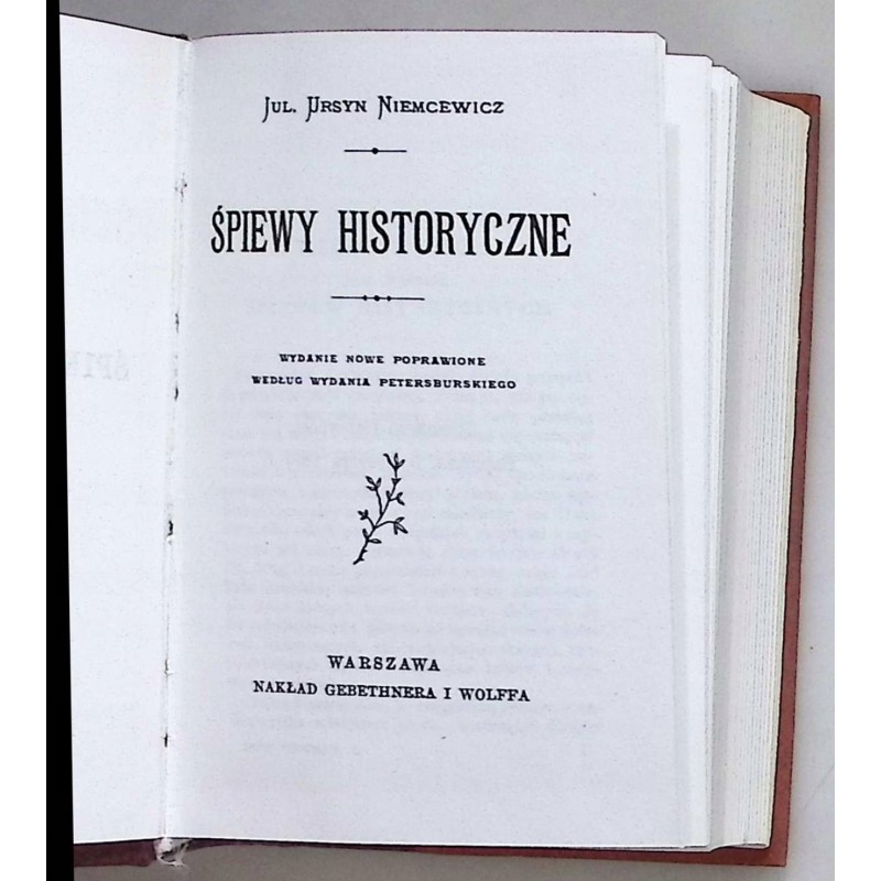Śpiewy historyczne - Julian Niemcewicz