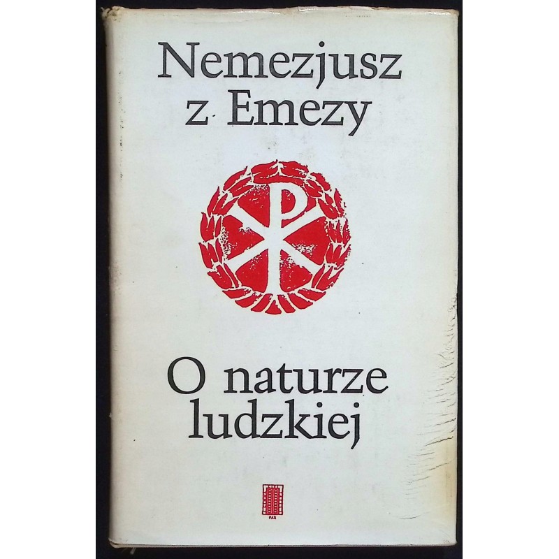 O naturze ludzkiej Nemezjusz z Emezy