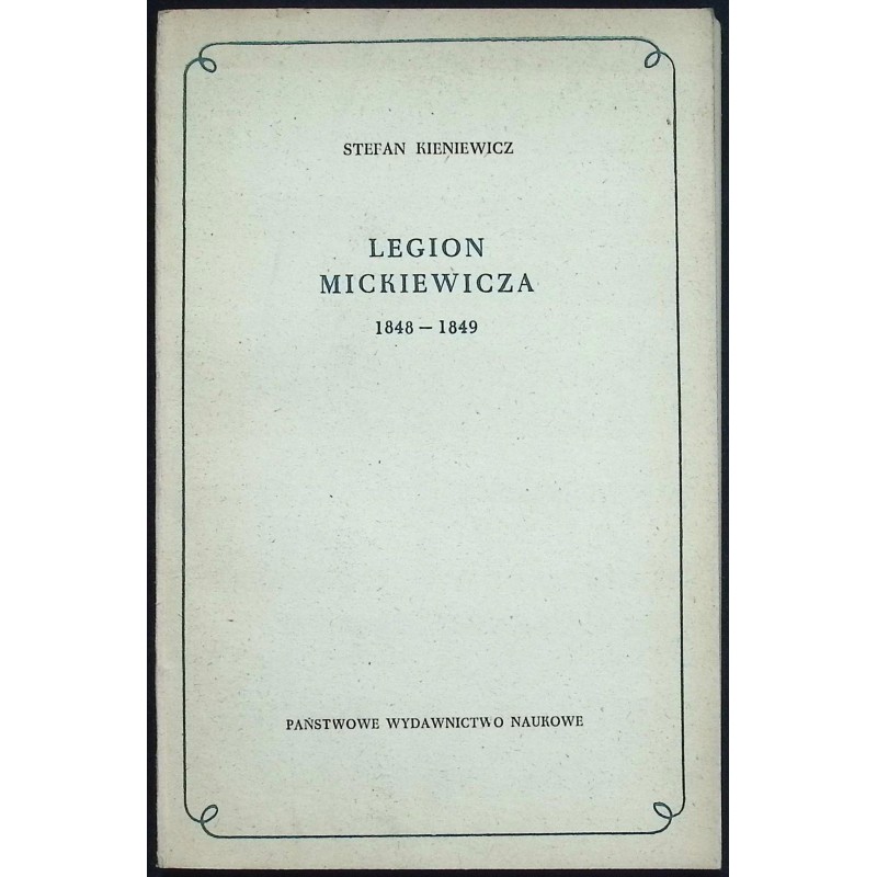 Legion Mickiewicza Stefan Kieniewicz
