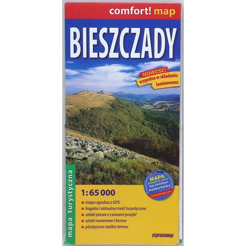 Bieszczady. Mapa turystyczna