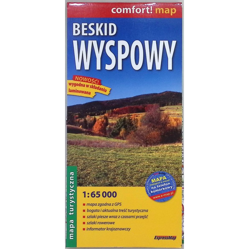 Beskid Wyspowy mapa turystyczna