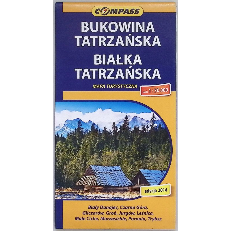 Bukowina Tatrzańska Białka Tatrzańska mapa turystyczna